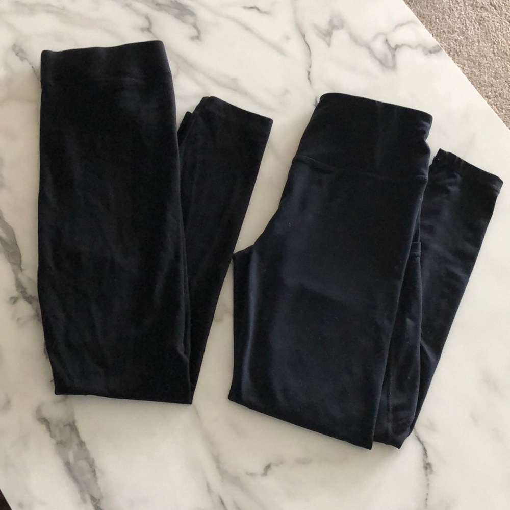 2 full length, size small black Leggings